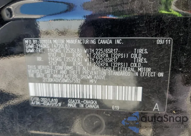 2T3DK4DV5BW057592: 66192355