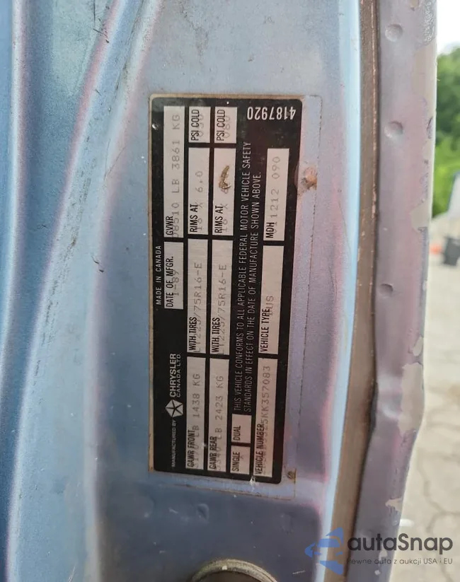 2B5WB35Z5KK357083: 63184235