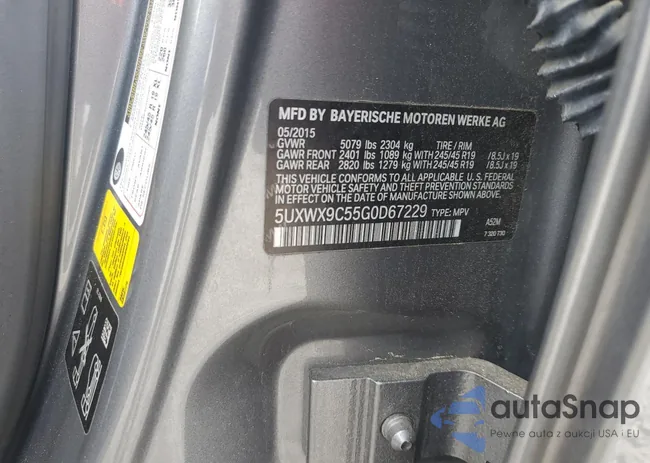 5UXWX9C55G0D67229: 63671275