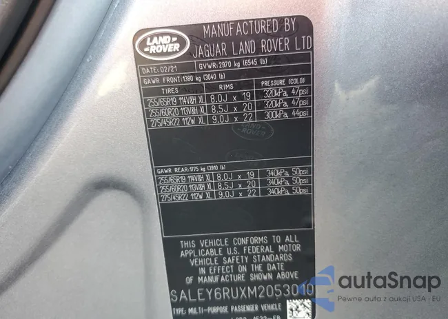 SALEY6RUXM2053010: 66043055