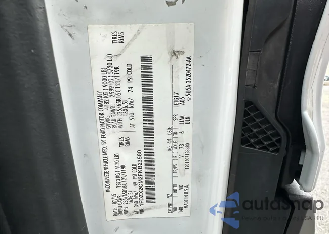 1FDZX2CM2FKB23580: 63400305