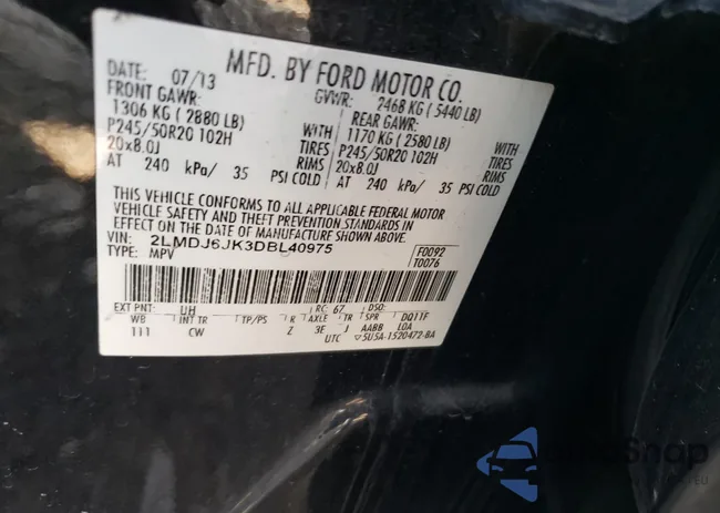 2LMDJ6JK3DBL40975: 65776005