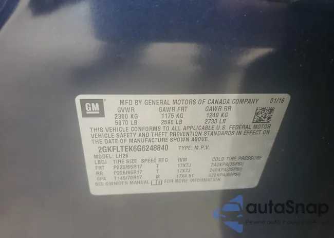 2GKFLTEK6G6248840: 65517305