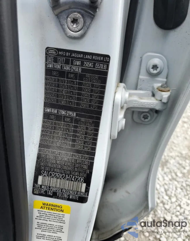 SALCR2RX2JH747206: 65572725