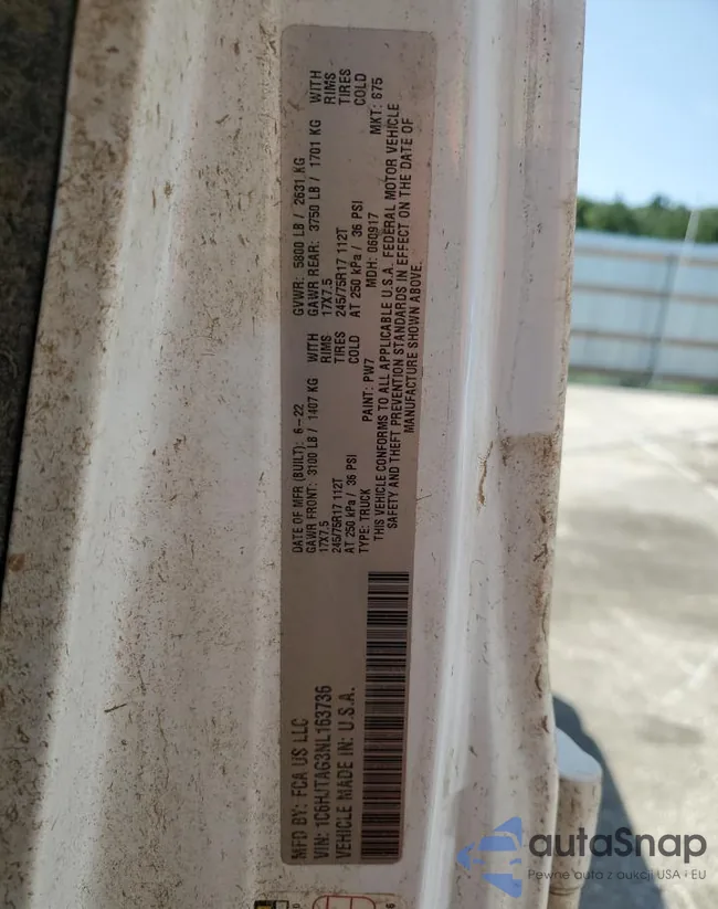 1C6HJTAG3NL163736: 64086485