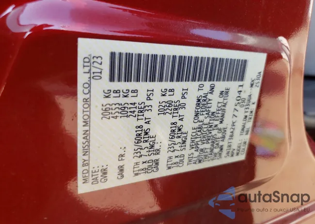 5N1BT3BA2PC775041: 65694275