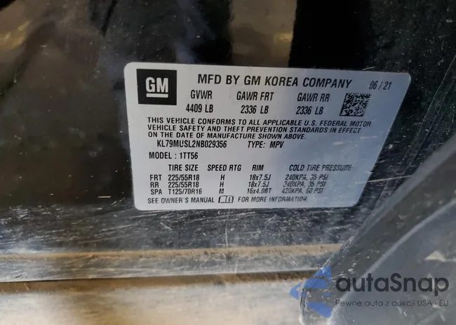 KL79MUSL2NB029356: 66090135