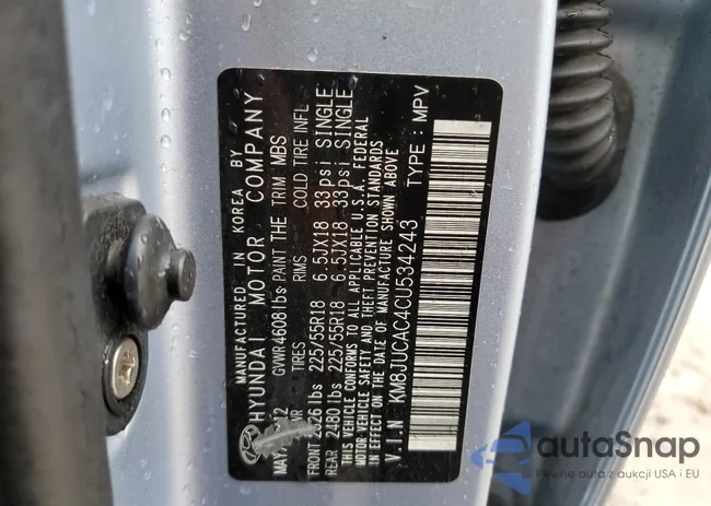 KM8JUCAC4CU534243: 63999595