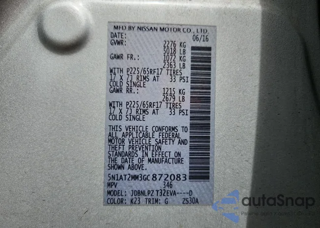 5N1AT2MM3GC872083: 64414425