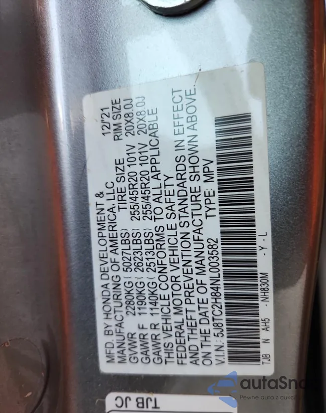 5J8TC2H84NL003582: 64827445