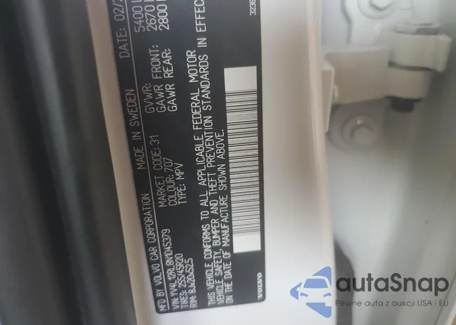 YV4L12RL8N1045379: 64491475