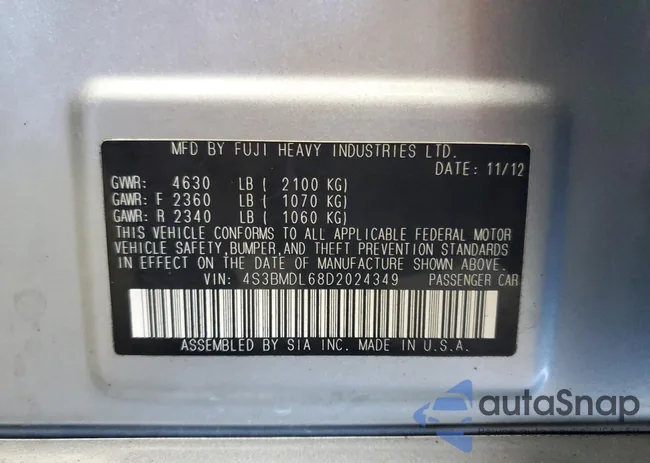 4S3BMDL68D2024349: 66331675