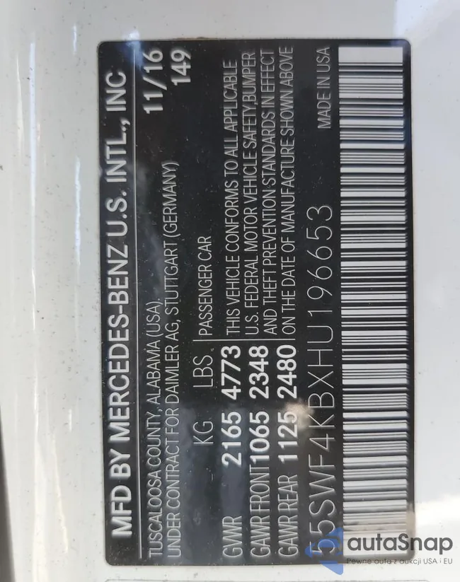 55SWF4KBXHU196653: 63061535