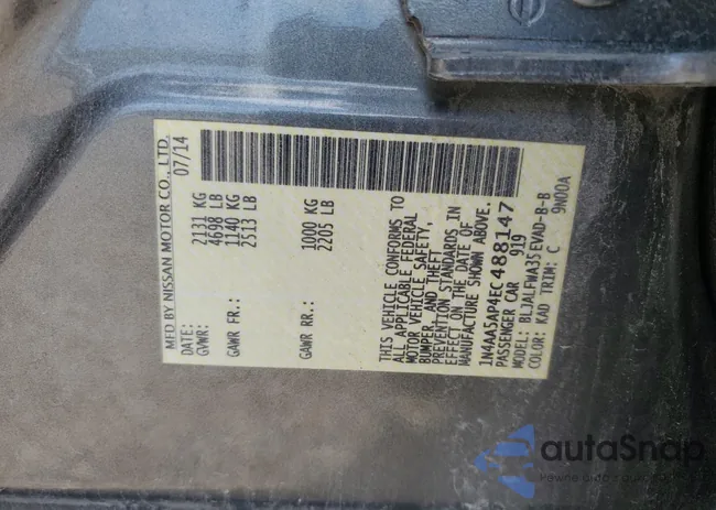 1N4AA5AP4EC488147: 66165805