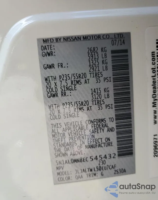 5N1AL0MN8EC545432: 63091435