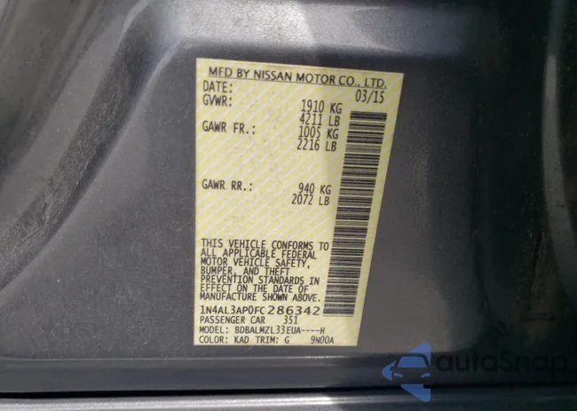 1N4AL3AP0FC286342: 66599475