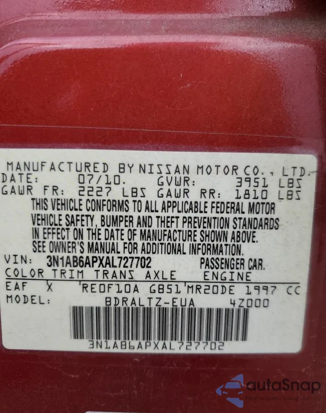 3N1AB6APXAL727702: 64182445