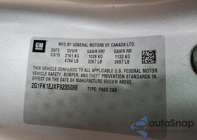 2G1FK1EJXF9235086: 66707865