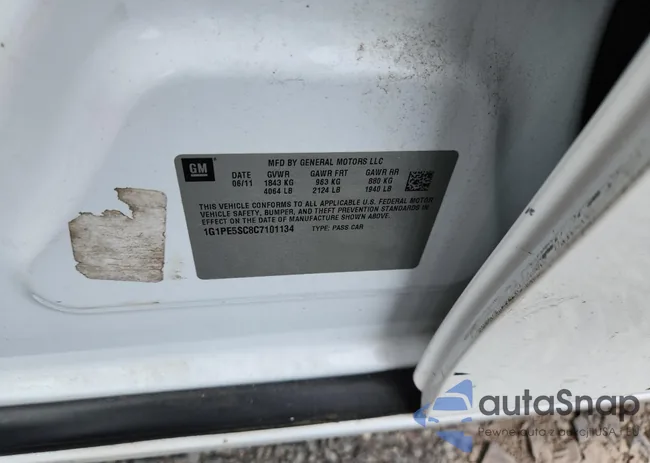 1G1PE5SC8C7101134: 61920485