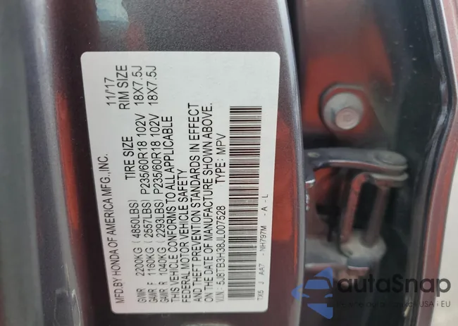 5J8TB3H38JL007528: 65990995