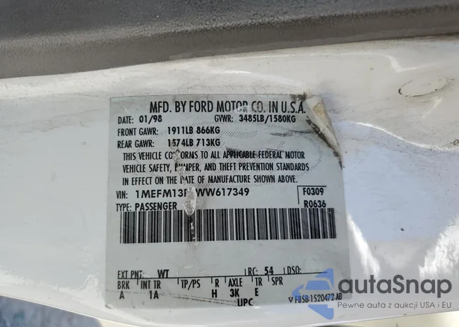 1MEFM13P0WW617349: 59004643