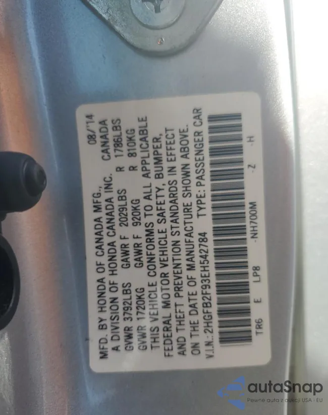 2HGFB2F93EH542784: 68802604