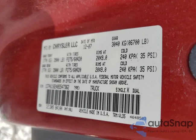 1D7HU18248S547362: 68289434