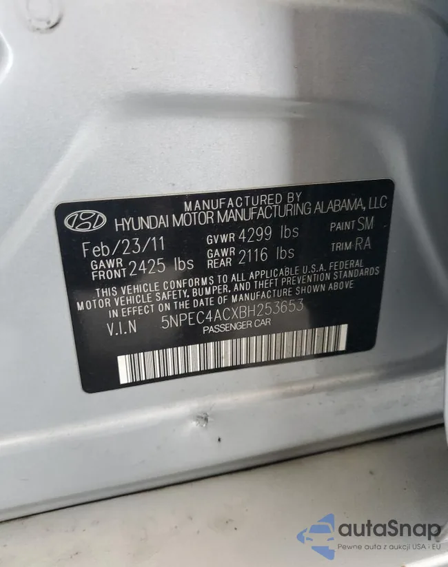 5NPEC4ACXBH253653: 80792595