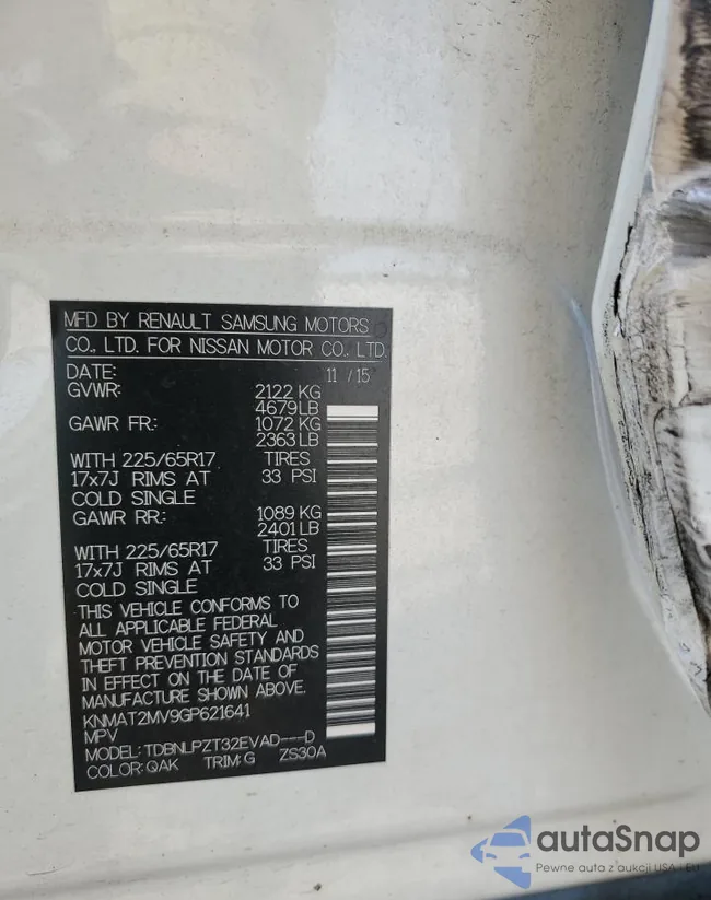 KNMAT2MV9GP621641: 68426254