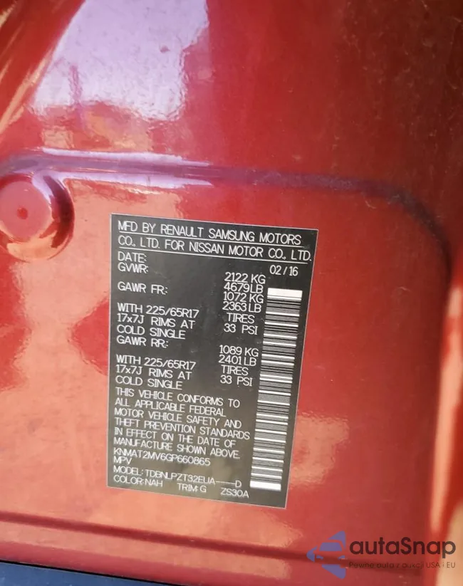 KNMAT2MV6GP660865: 67950944