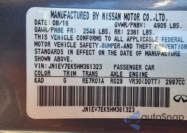 JN1EV7EK5HM361323: 69161434