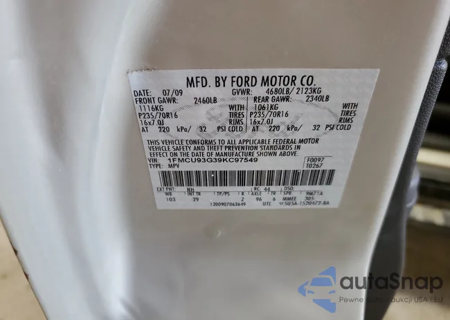 1FMCU93G39KC97549: 67729124