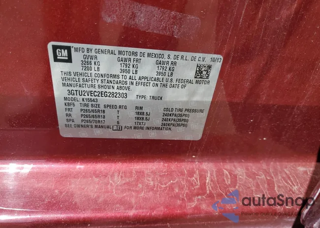 3GTU2VEC2EG282303: 68937024