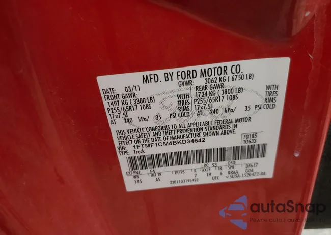 1FTMF1CM4BKD34642: 49204205