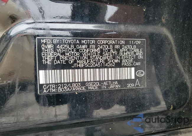 JTHBF5C20A5114262: 65917064