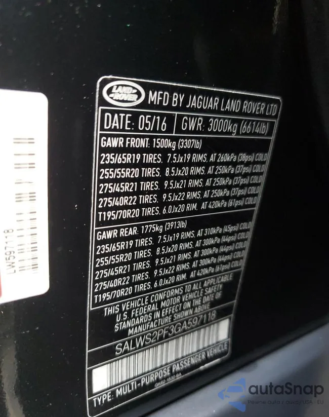 SALWS2PF3GA597118: 67668084