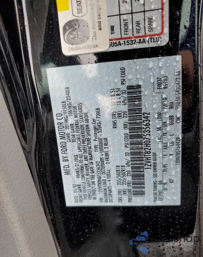 1ZVHT82H075356342: 66932034