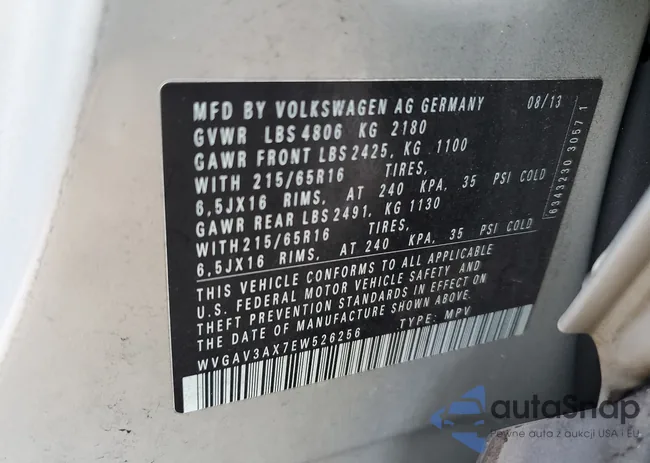 WVGAV3AX7EW526256: 66220924