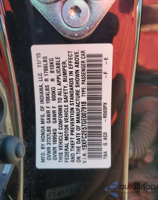 19XFC2E57GE007918: 69033494