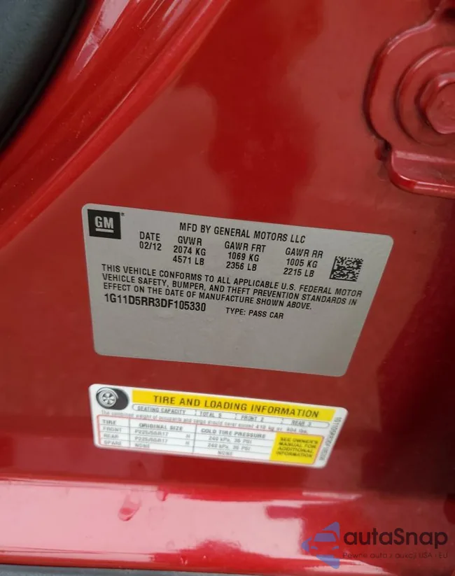 1G11D5RR3DF105330: 68670895