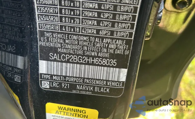 SALCP2BG2HH658035: 71080105