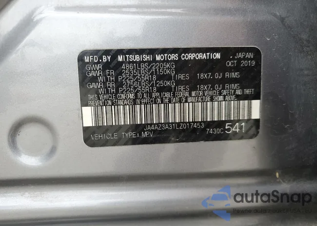 JA4AZ3A31LZ017453: 67443205