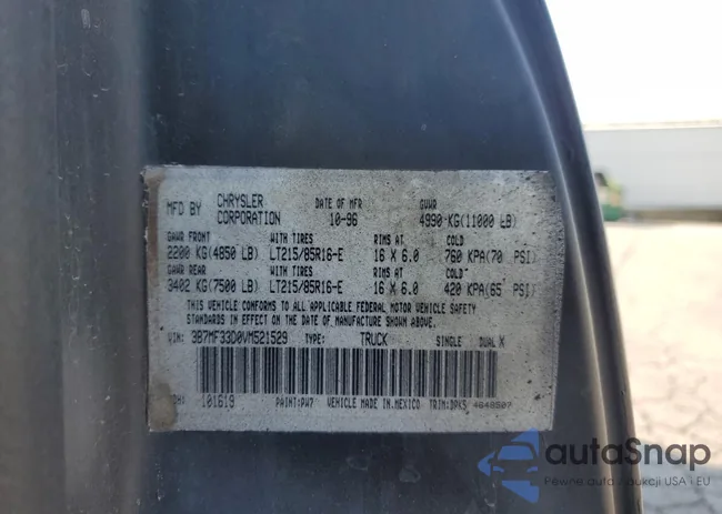 3B7MF33D0VM521529: 69669195