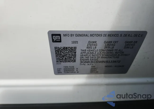 3GNKBCR49NS133972: 70256325