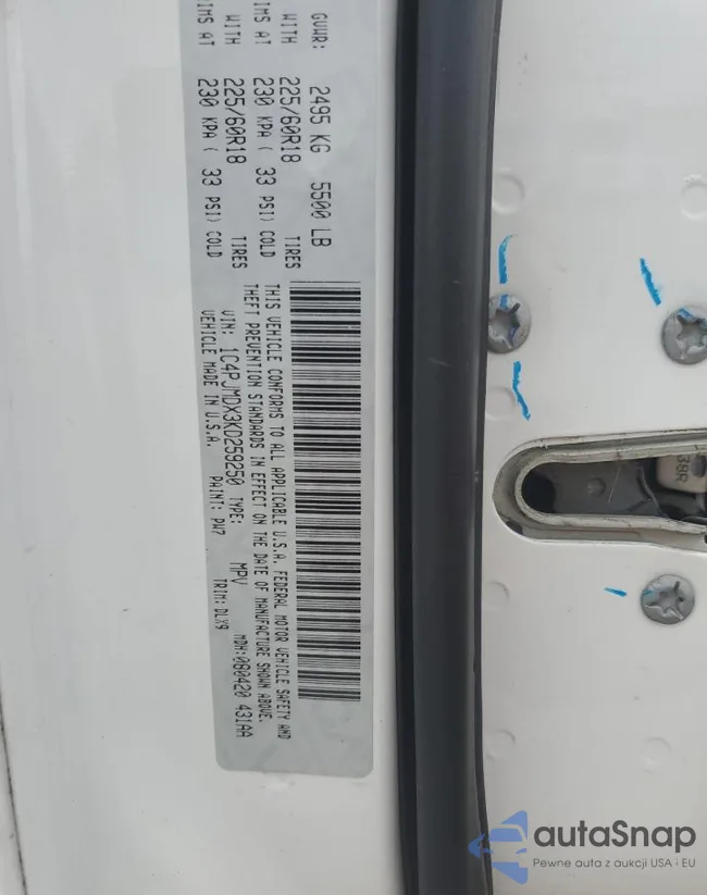 1C4PJMDX3KD259250: 69415855