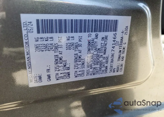 5N1BT3BA3RC741466: 67491445