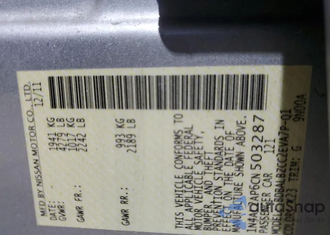 1N4AL2AP6CN503287: 70485015