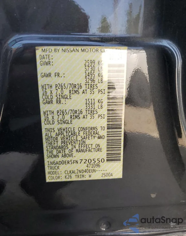 1N6AD0ER5FN720550: 68286465