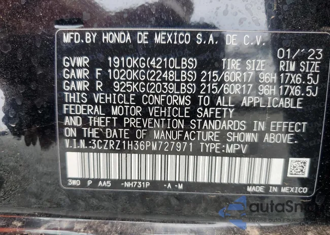 3CZRZ1H36PM727971: 70707045