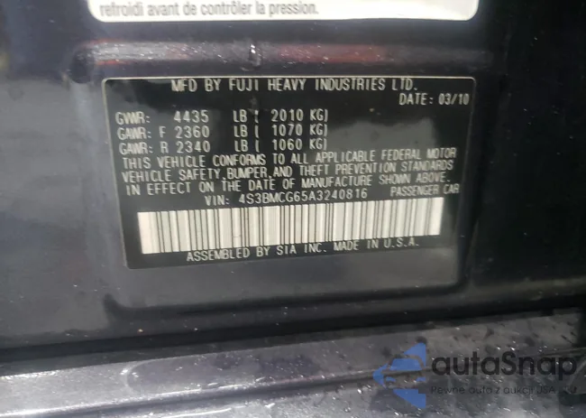 4S3BMCG65A3240816: 68591575